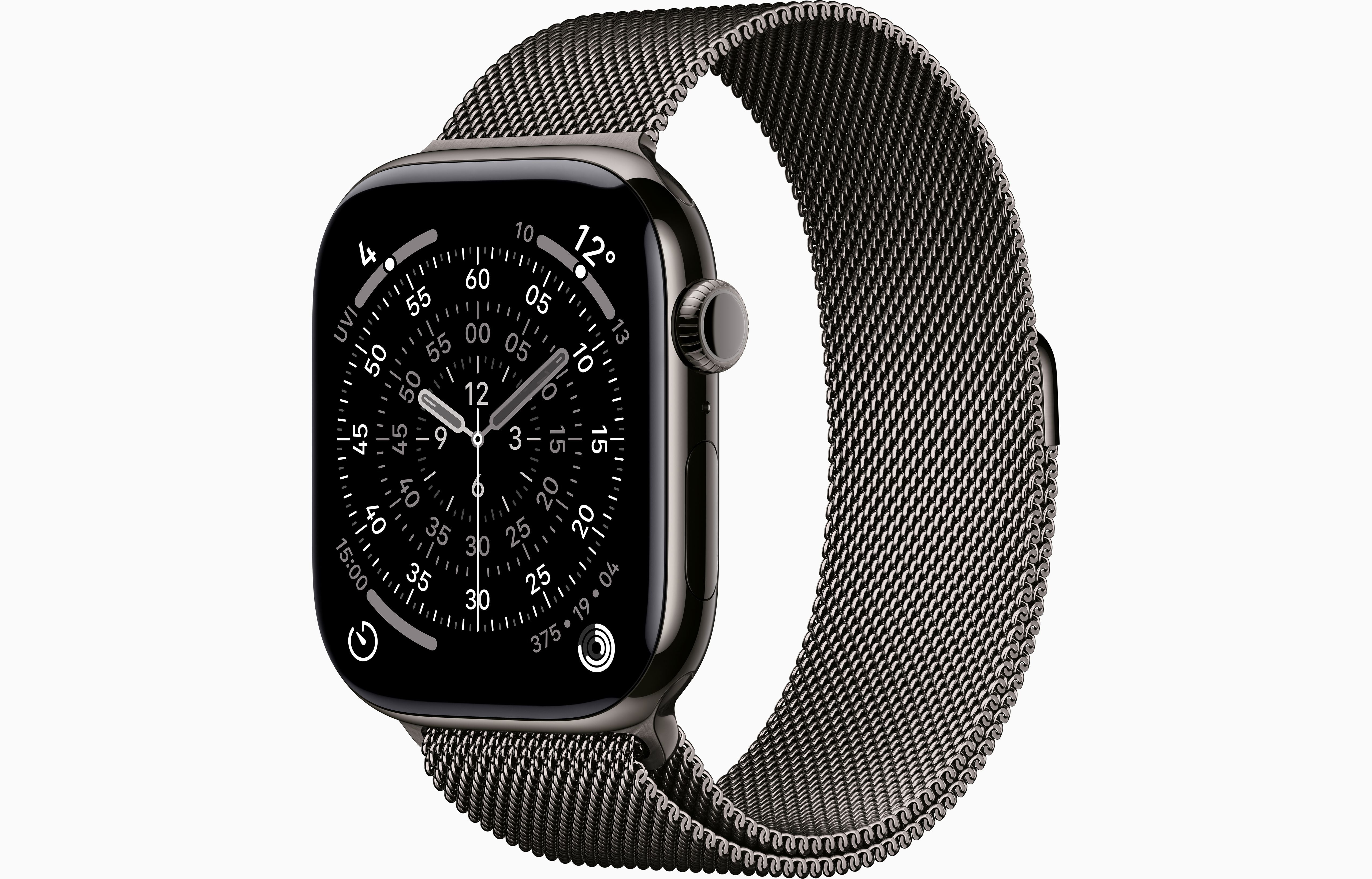Apple Watch Series 11 GPS + Cellular, Slate Titanium Case - Milanese Loop